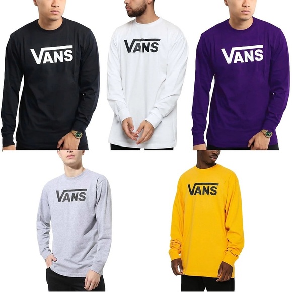 Vans Classic LS Tee - Golden Glow/Black, Size M, NWT, Unisex - Picture 3 of 7